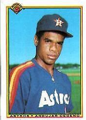 Andujar Cedeno #77 Baseball Cards 1990 Bowman