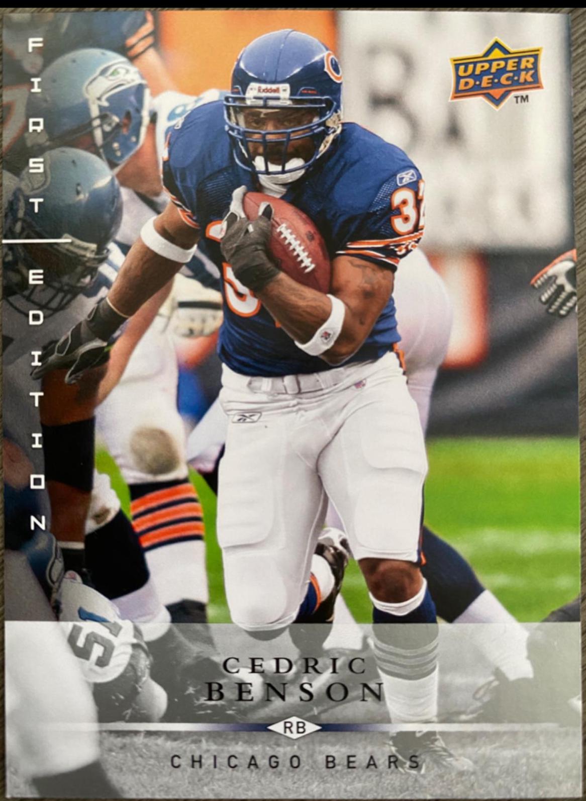 Cedric Benson #23 Football Cards 2008 Upper Deck First Edition