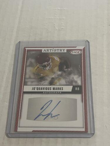 Jo'Quavious Marks #ART-JM 2024 Sage Artistry Autograph Football