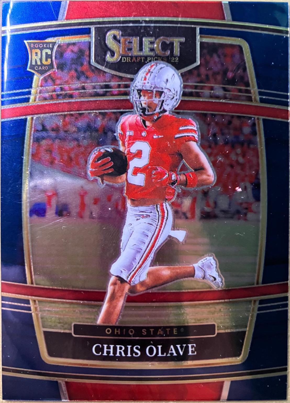 Chris Olave #5 Football Cards 2022 Panini Select Draft Picks