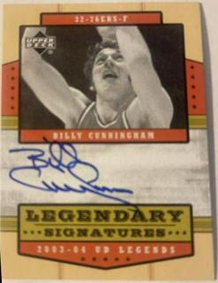 Billy Cunningham Legendary Signatures