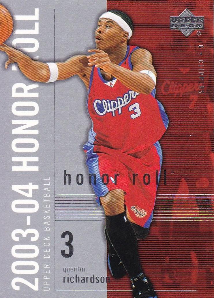 Quentin Richardson #34 Basketball Cards 2003 Upper Deck Honor Roll