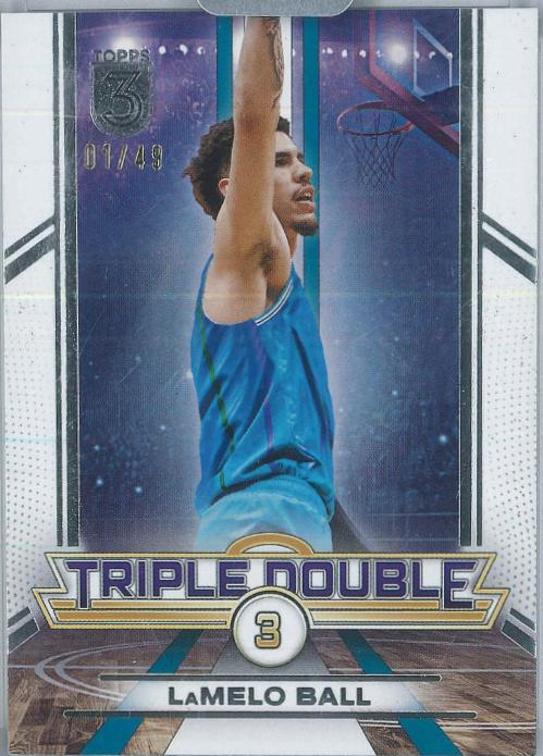 LaMelo Ball #TD-3 Basketball Cards 2023 Topps Three Triple Double