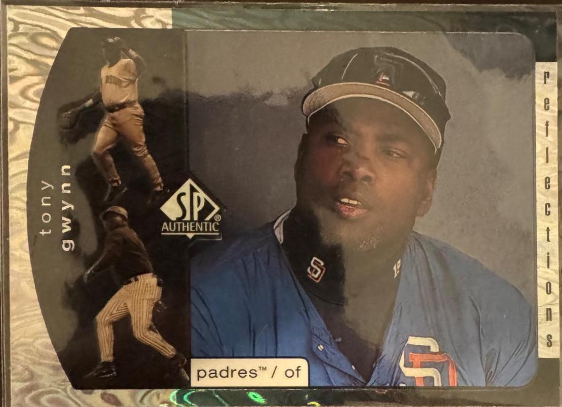 Tony Gwynn #R24 Baseball Cards 1999 SP Authentic Reflections
