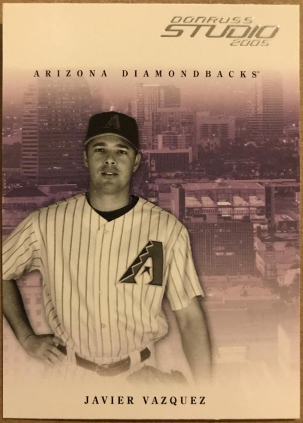 Javier Vazquez #16 Baseball Cards 2005 Donruss Studio