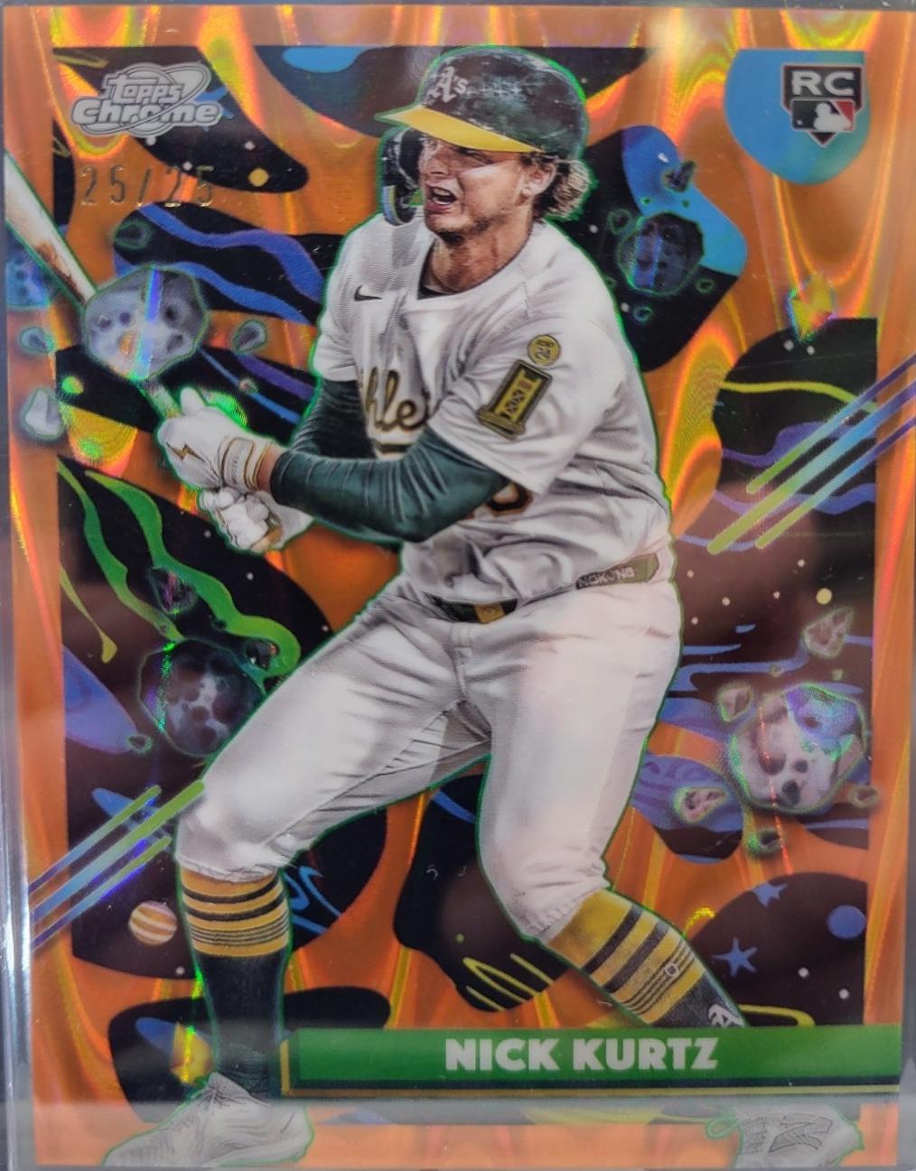 Nick Kurtz [Orange Galactic Refractor] #183 Prices | 2025 Topps