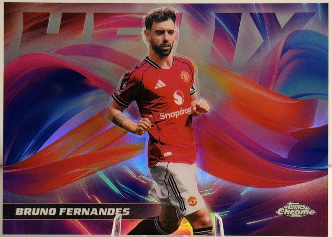Bruno Fernandes #HX-7 2025 Topps Chrome Premier League Helix