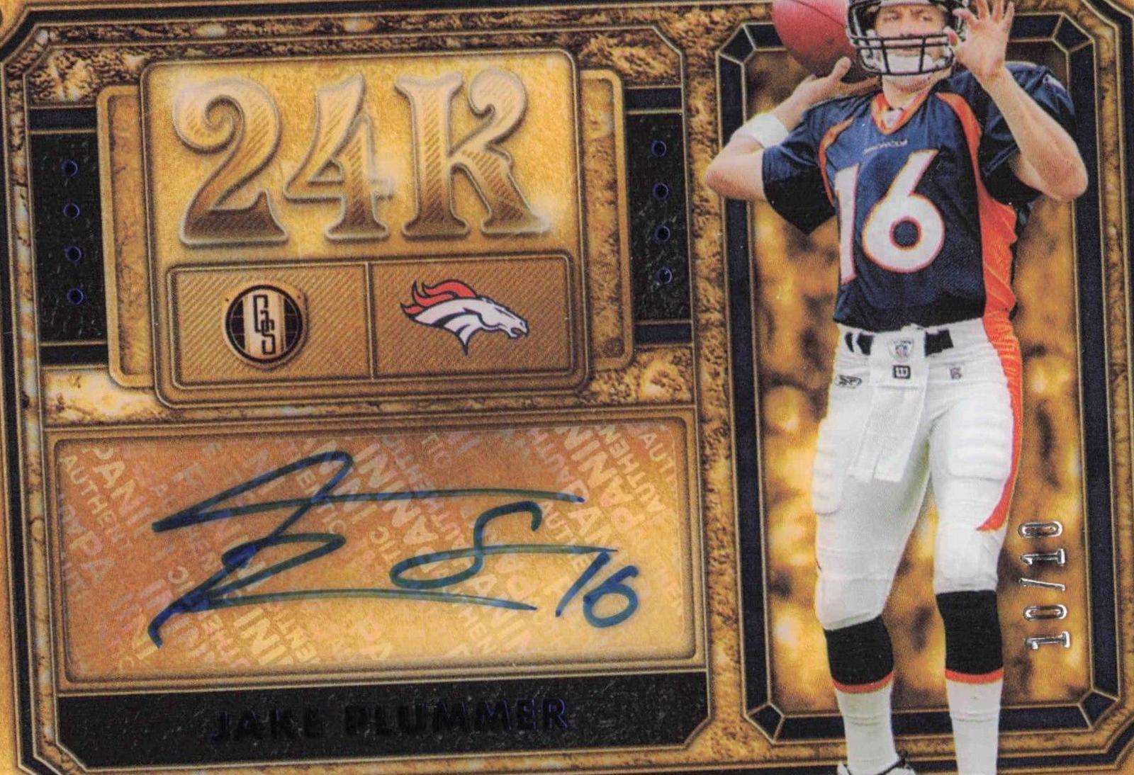 Jake Plummer [Sapphire] #24K-JP