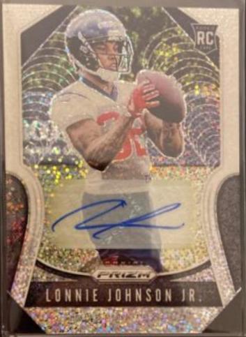 Lonnie Johnson Jr. [Autograph White Sparkle Prizm] #396