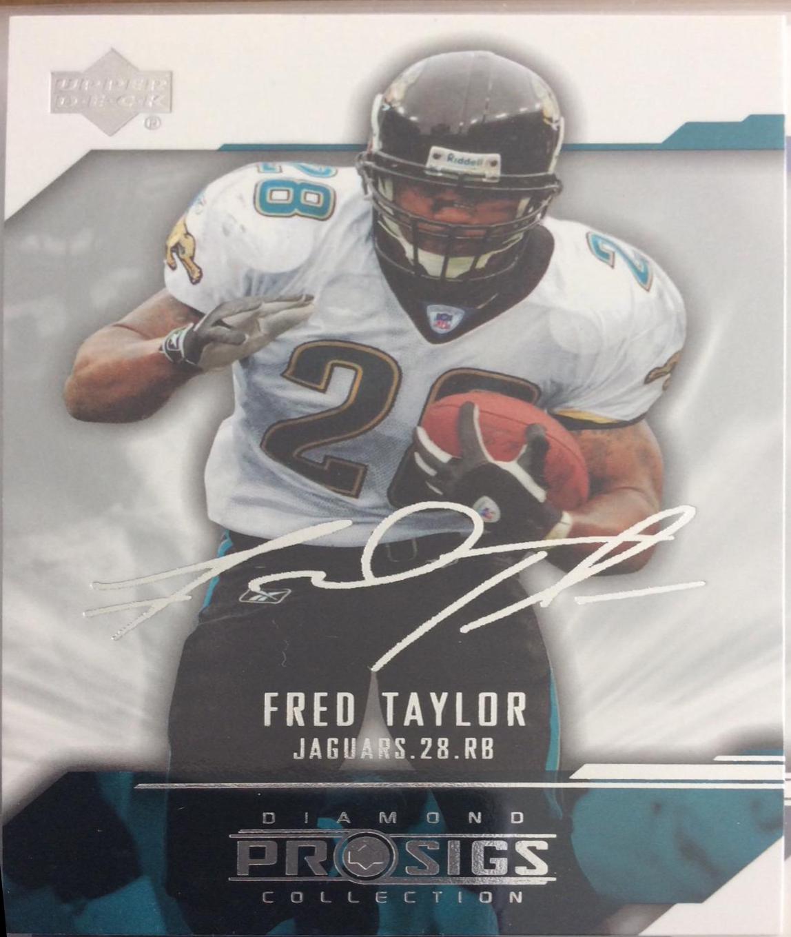 Fred Taylor #41 Football Cards 2004 Upper Deck Diamond Pro Sigs