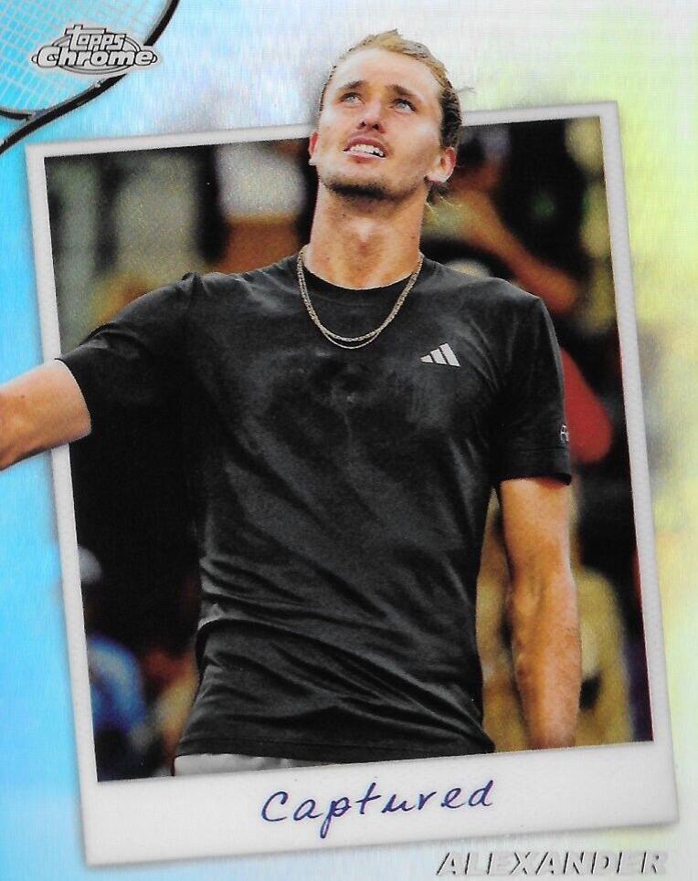 Alexander Zverev #CTD-AZ Tennis Cards 2024 Topps Chrome Captured
