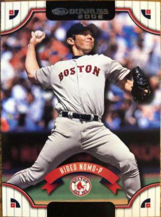 Hideo Nomo #34 Baseball Cards 2002 Donruss
