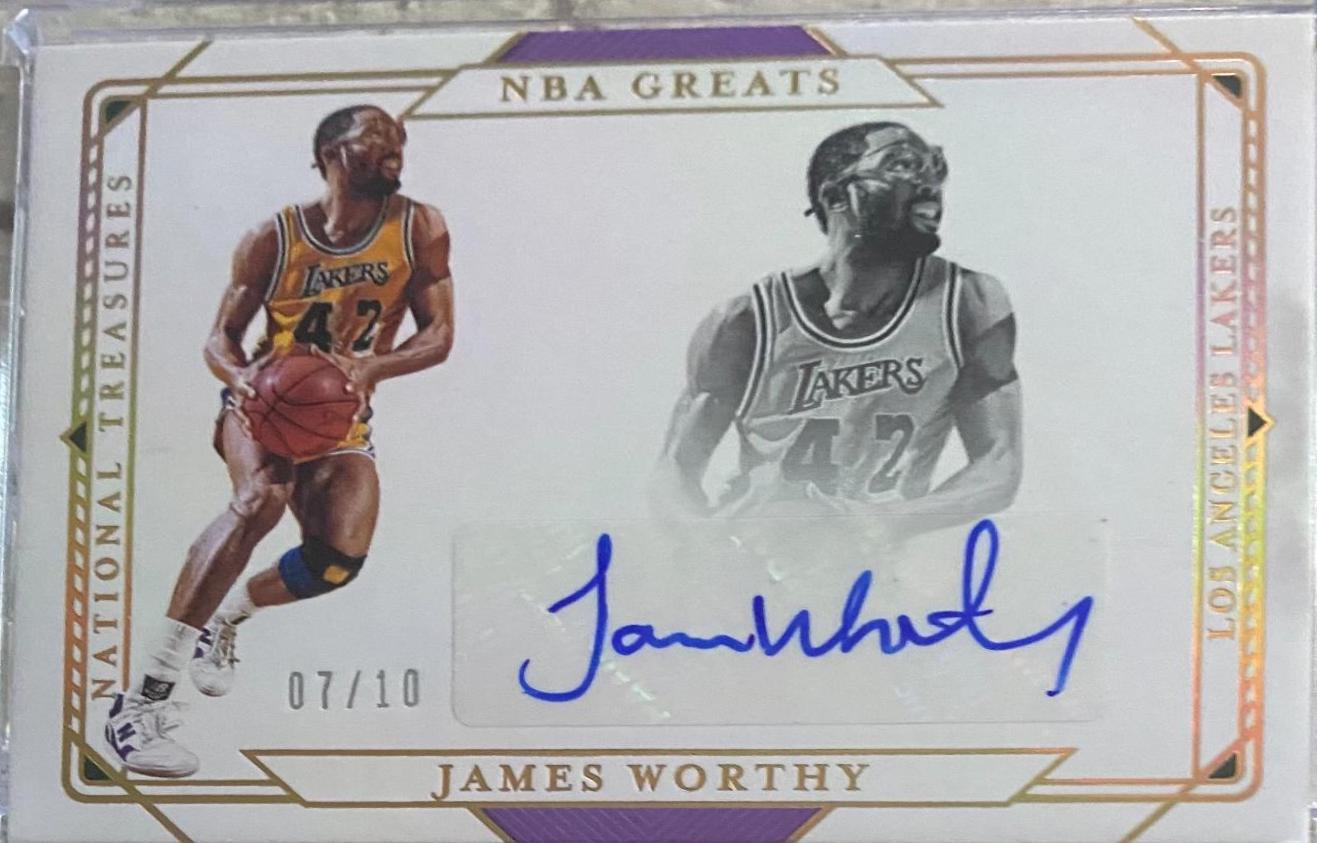 James Worthy #GS-JWT Basketball Cards 2020 Panini National Treasures NBA Greats Signatures