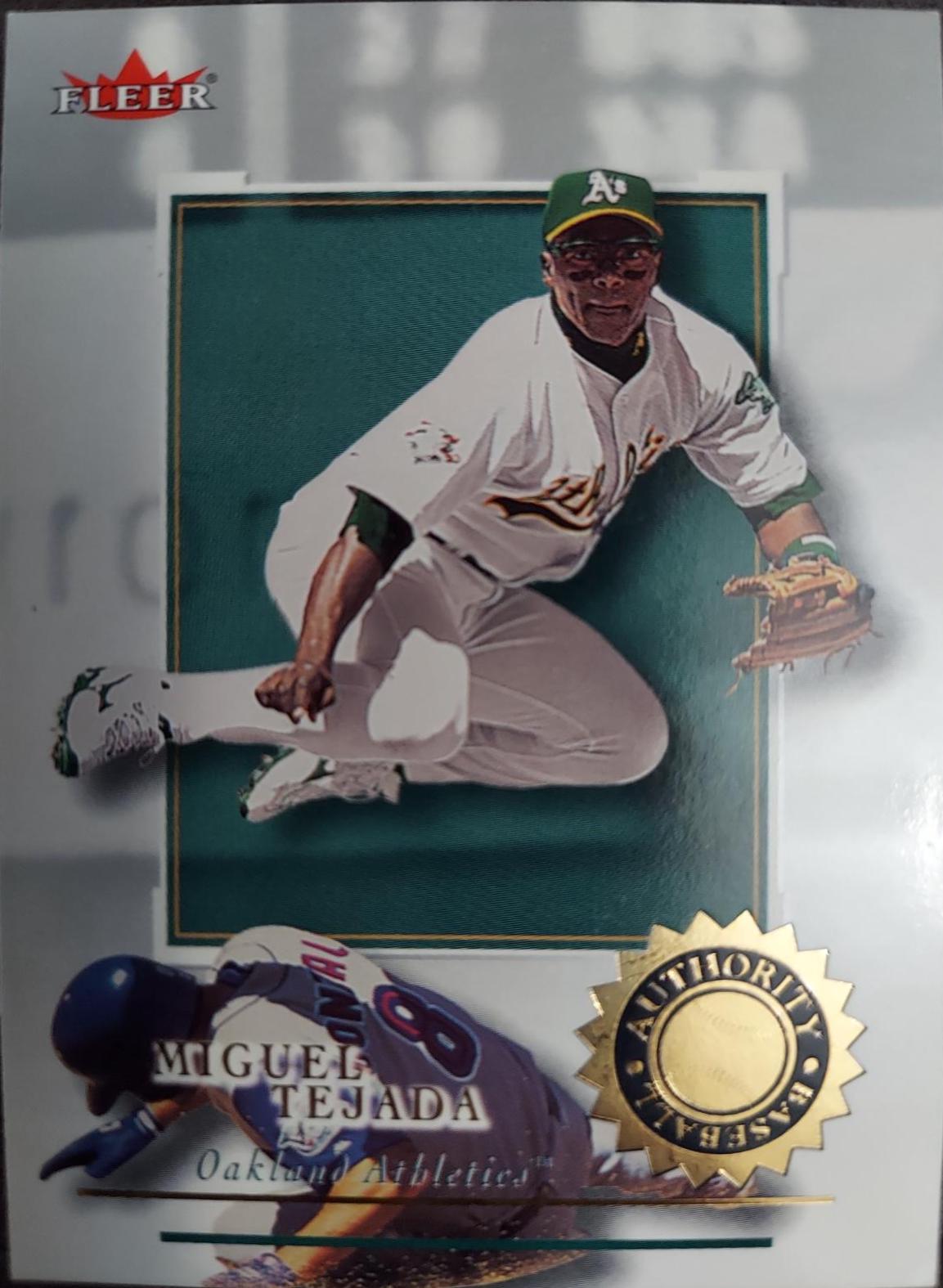 Miguel Tejada #29 Baseball Cards 2001 Fleer Authority