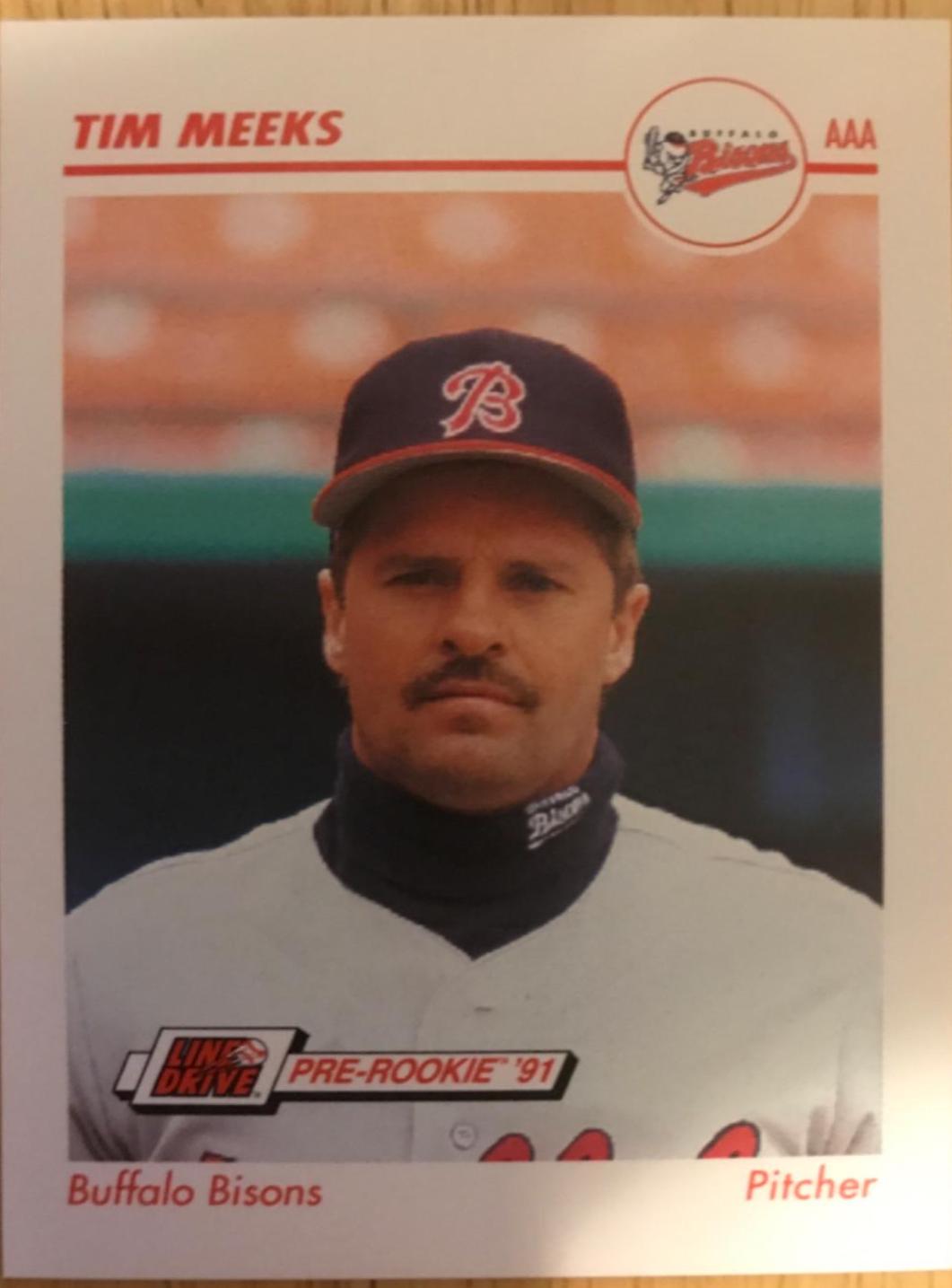Tim Meeks #34 Baseball Cards 1991 Impel Line Drive