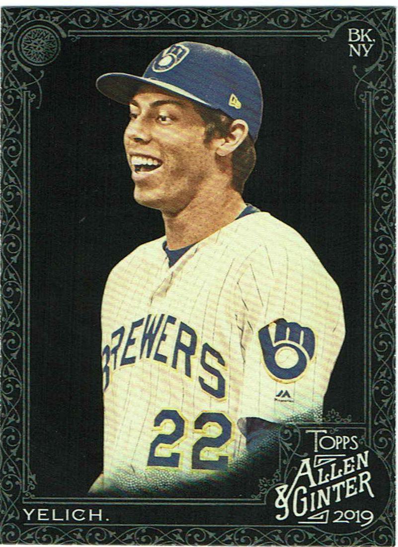 Christian Yelich #2 Baseball Cards 2019 Topps Allen & Ginter X