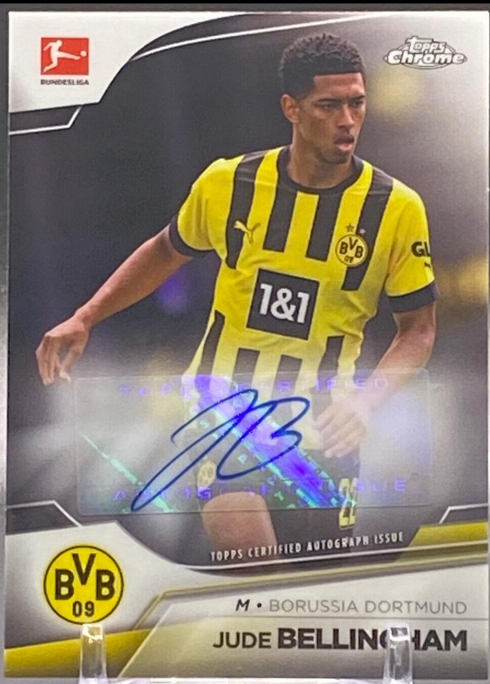 Jude Bellingham #BCA-JBE Soccer Cards 2022 Topps Chrome Bundesliga Autographs