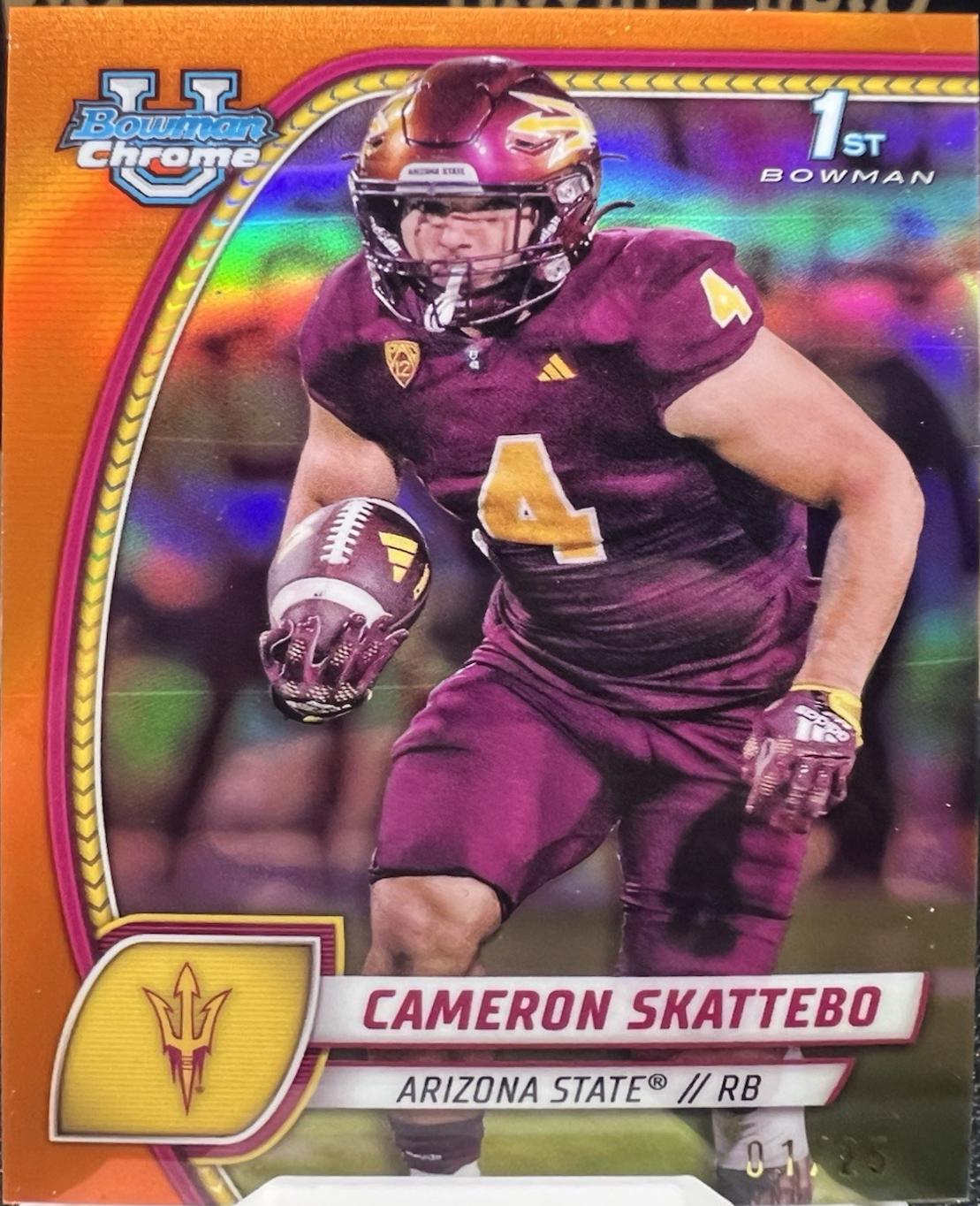 Cameron Skattebo [Orange Sapphire] #37