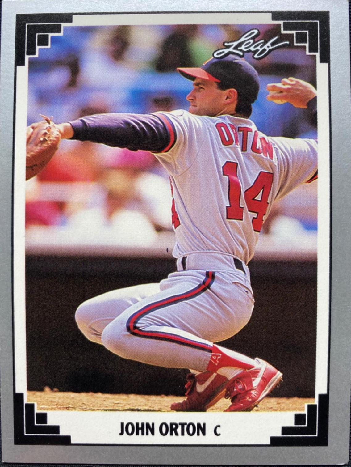 John Orton #191 Baseball Cards 1991 Leaf