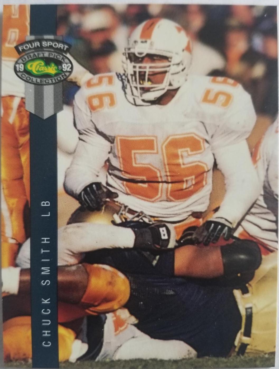 Chuck Smith #86 Football Cards 1992 Classic 4 Sport