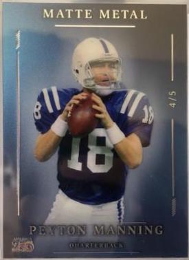 Peyton Manning #MM250BMA3-PM 2026 Wild Card Matte Metal 250th Promo Football