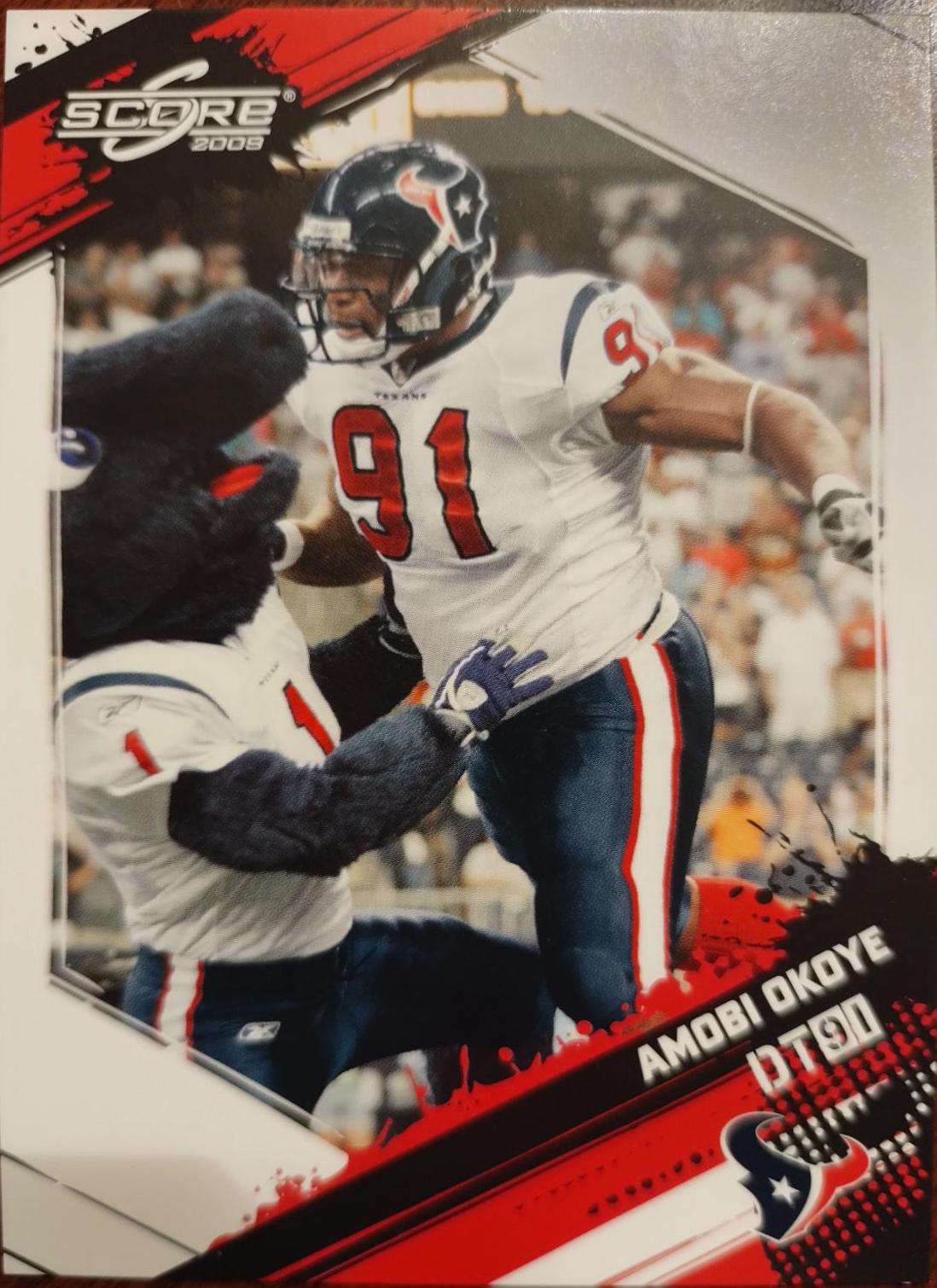 Amobi Okoye #112 Football Cards 2009 Panini Score