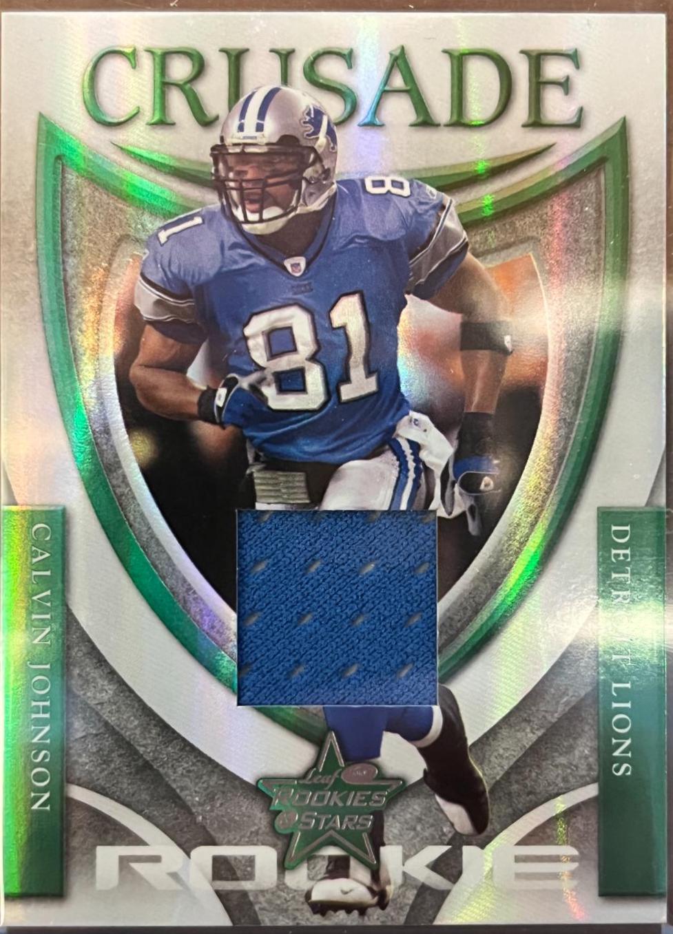 Calvin Johnson #RC-11 Football Cards 2007 Leaf Rookies & Stars Crusade
