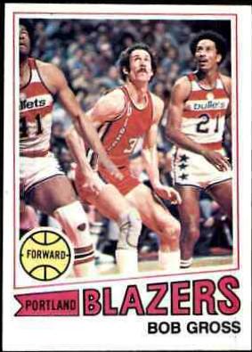 Bob Gross #11 Basketball Cards 1977 Topps