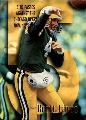 Brett Favre #198 Football Cards 1996 Skybox Impact
