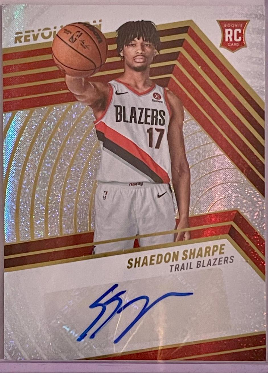 Shaedon Sharpe #RA-SHS Basketball Cards 2022 Panini Revolution Rookie Autographs