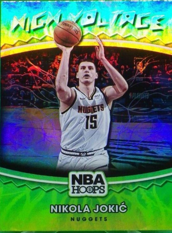 Nikola Jokic #6 Basketball Cards 2021 Panini Hoops High Voltage