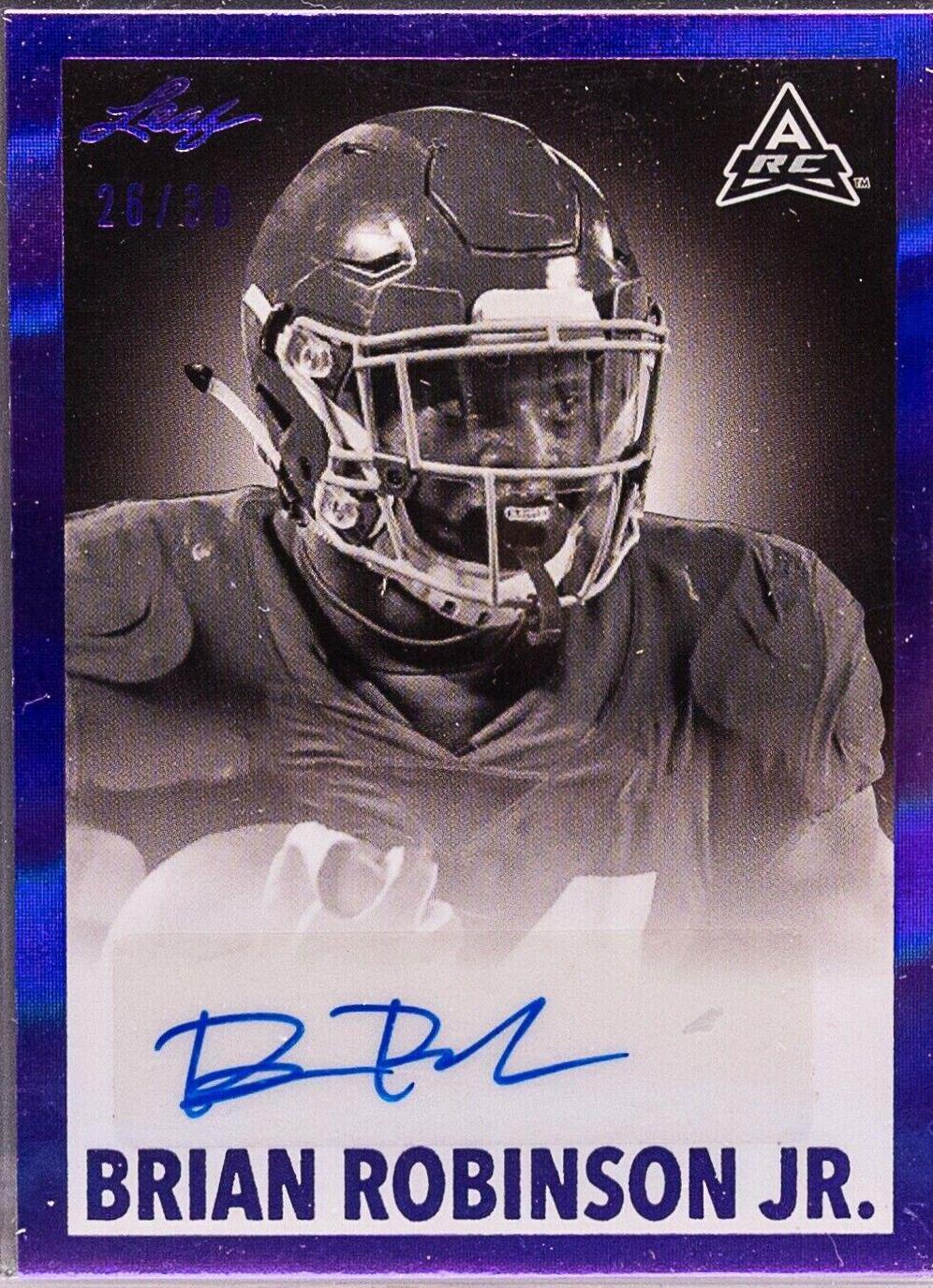 Keilan Robinson #PA-KR1 2022 Leaf Ultimate Draft Portrait Autographs Football