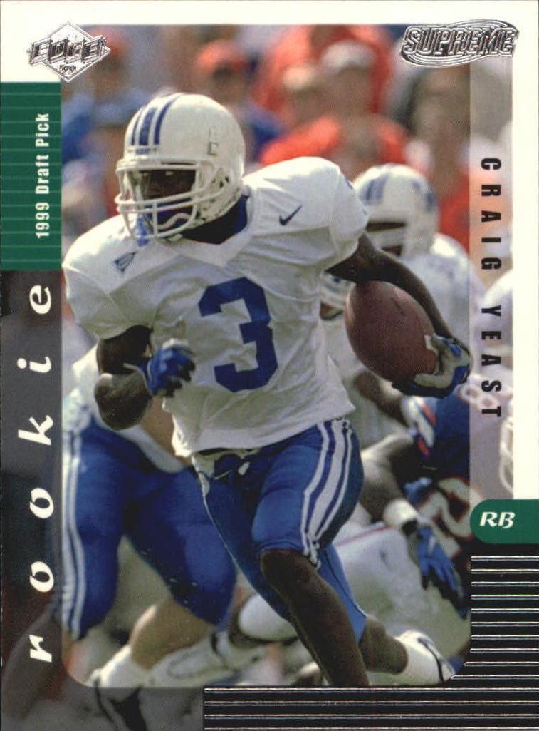 Craig Yeast #169 Football Cards 1999 Collector's Edge Supreme