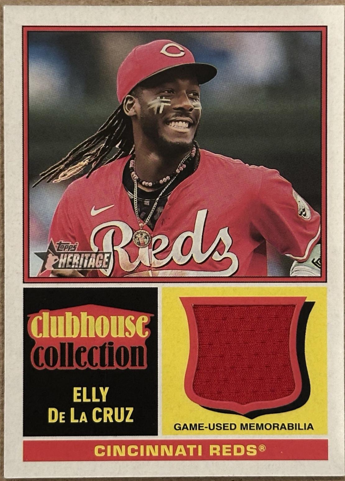 Elly De La Cruz #CCR-EDE 2025 Topps Heritage Clubhouse Collection Relic Baseball