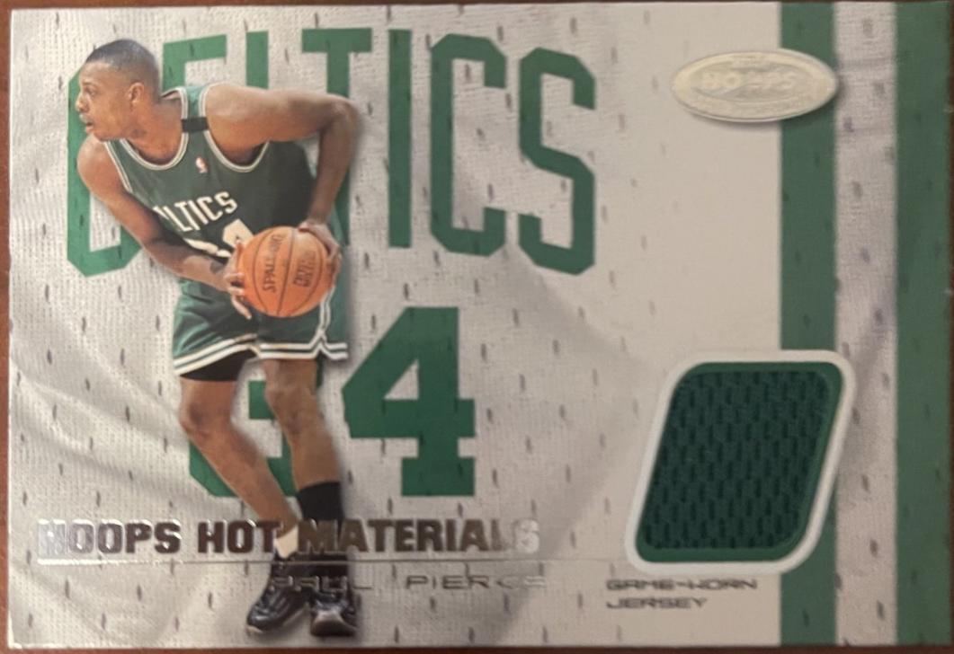 Paul Pierce #HM-PP Basketball Cards 2002 Hoops Hot Prospects Hot Materials