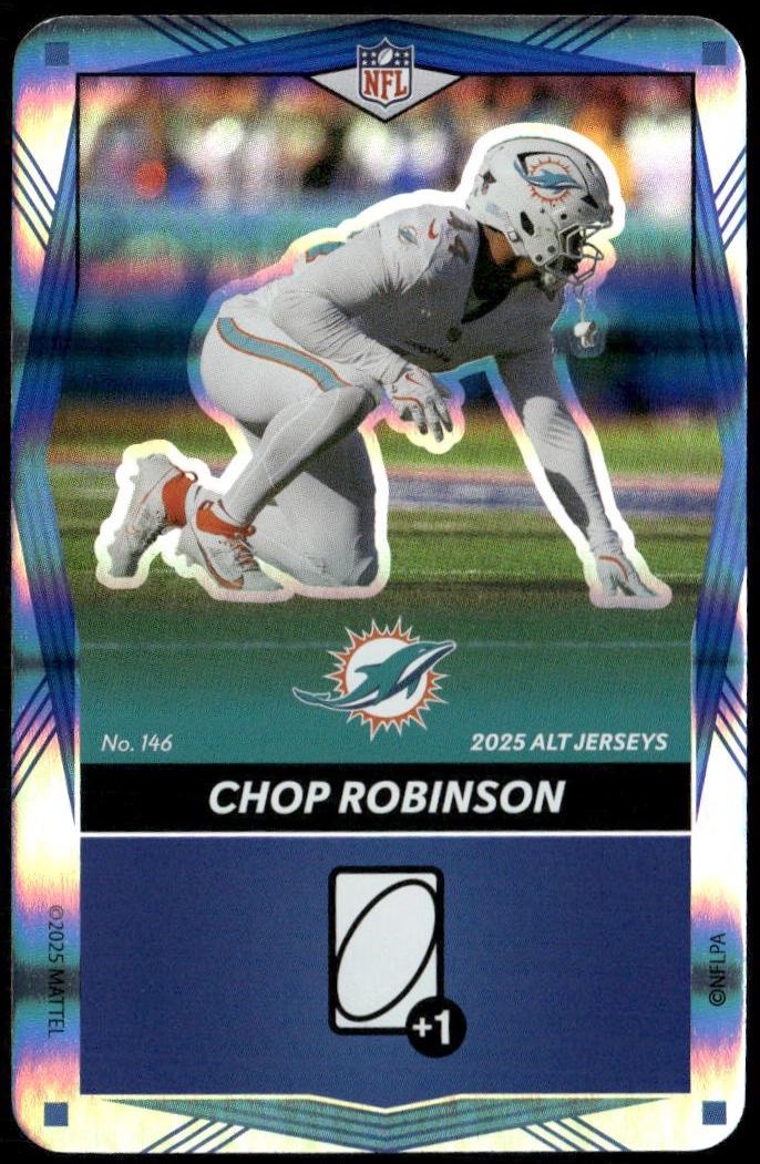 Chop Robinson #146 2025 Uno Elite Alt Jerseys Edition Football