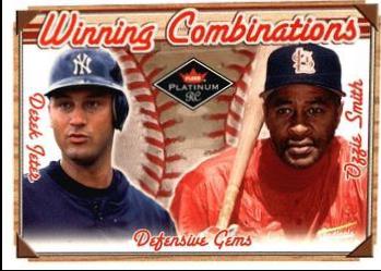 Jeter/Smith #1 Baseball Cards 2001 Fleer Platinum Winning Combinations