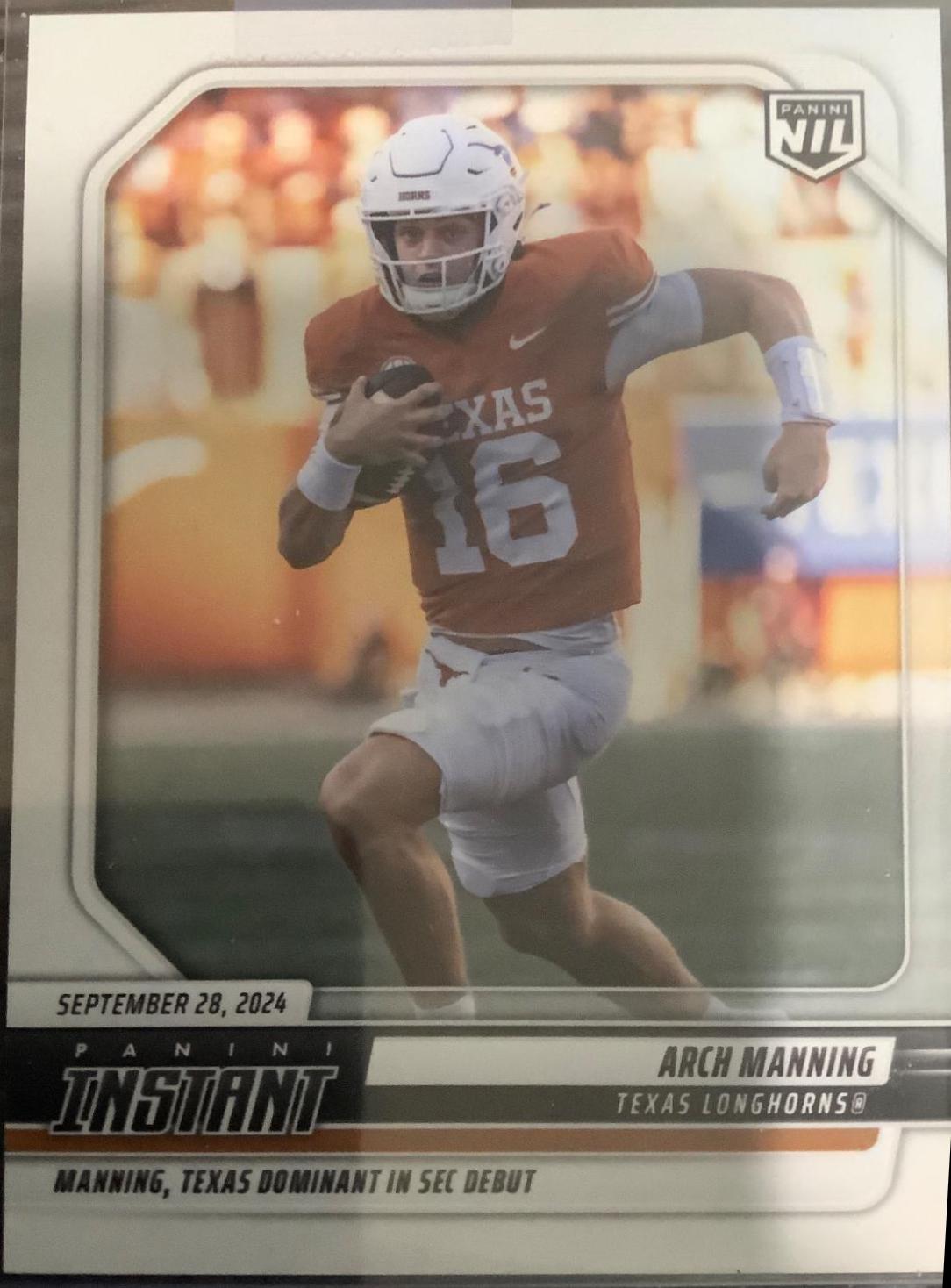 Arch Manning #AMC Football Cards 2024 Panini Instant