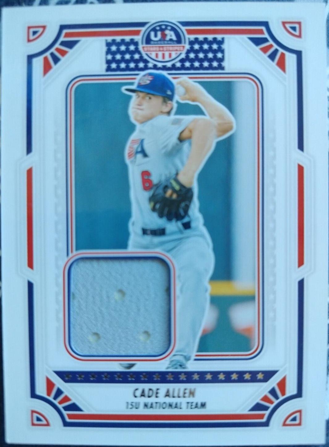 Cade Allen #USA-CA Baseball Cards 2024 Panini Stars & Stripes USA Materials