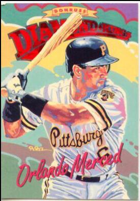 ORLANDO MERCED #DK-19 Baseball Cards 1994 Donruss Diamond Kings