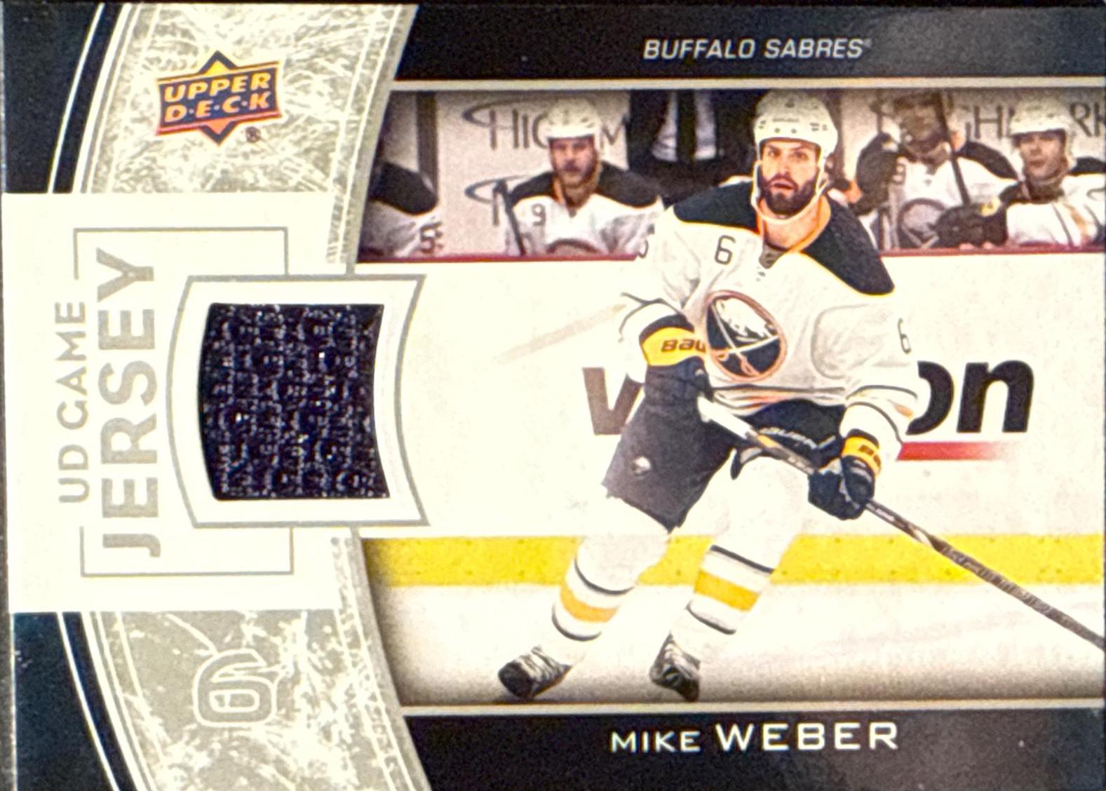 Mike Weber #GJ-MW Hockey Cards 2013 Upper Deck Game Jersey