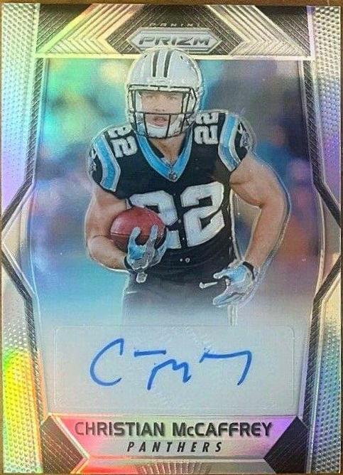 Christian McCaffrey #RA-CM Football Cards 2017 Panini Prizm Rookie Autographs