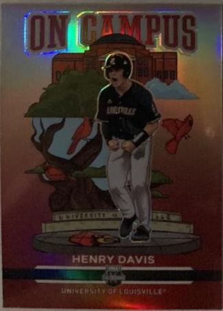 Henry Davis #16 Baseball Cards 2022 Panini Elite Extra Edition On Campus