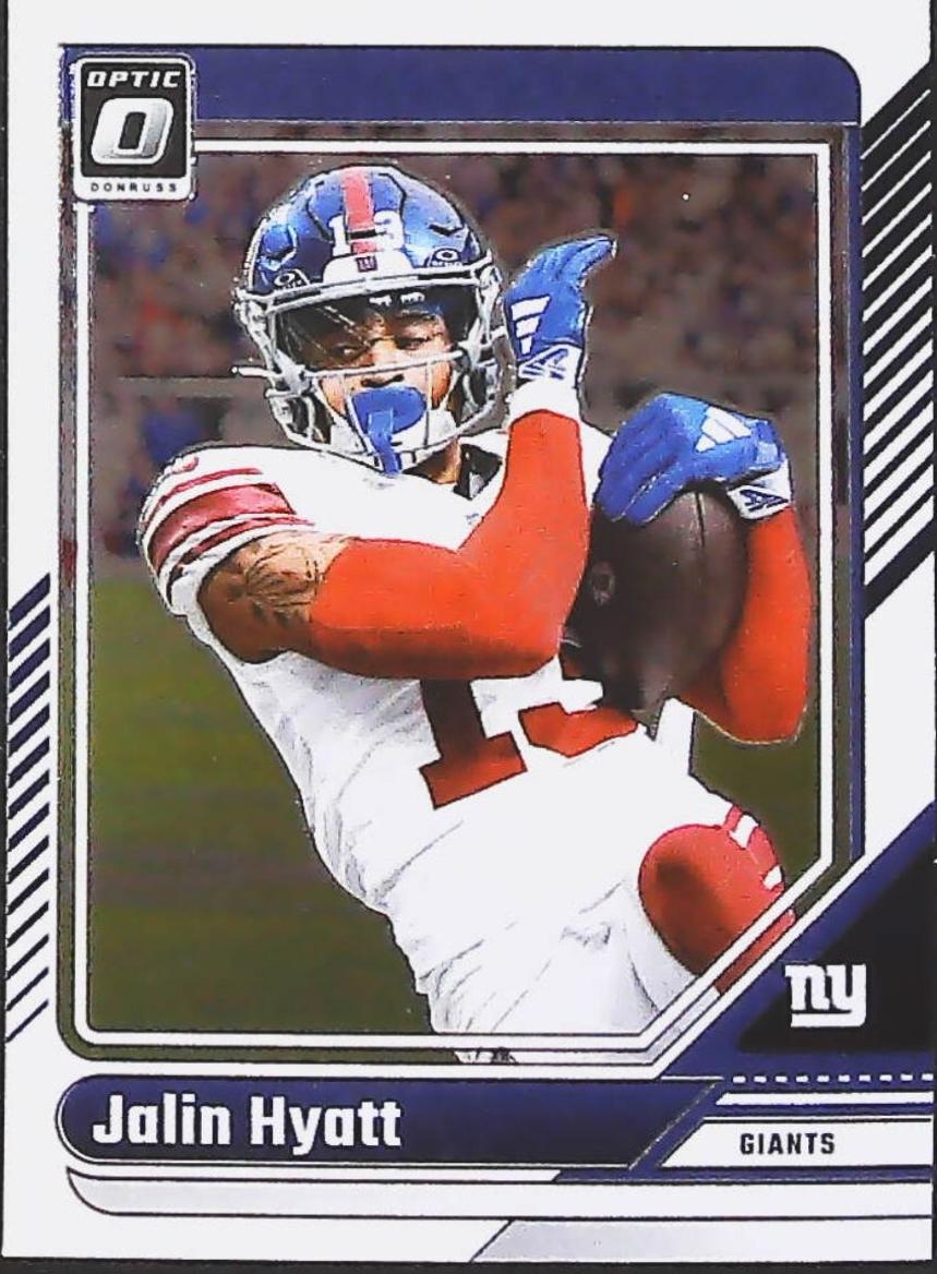 Jalin Hyatt #147 Football Cards 2024 Panini Donruss Optic