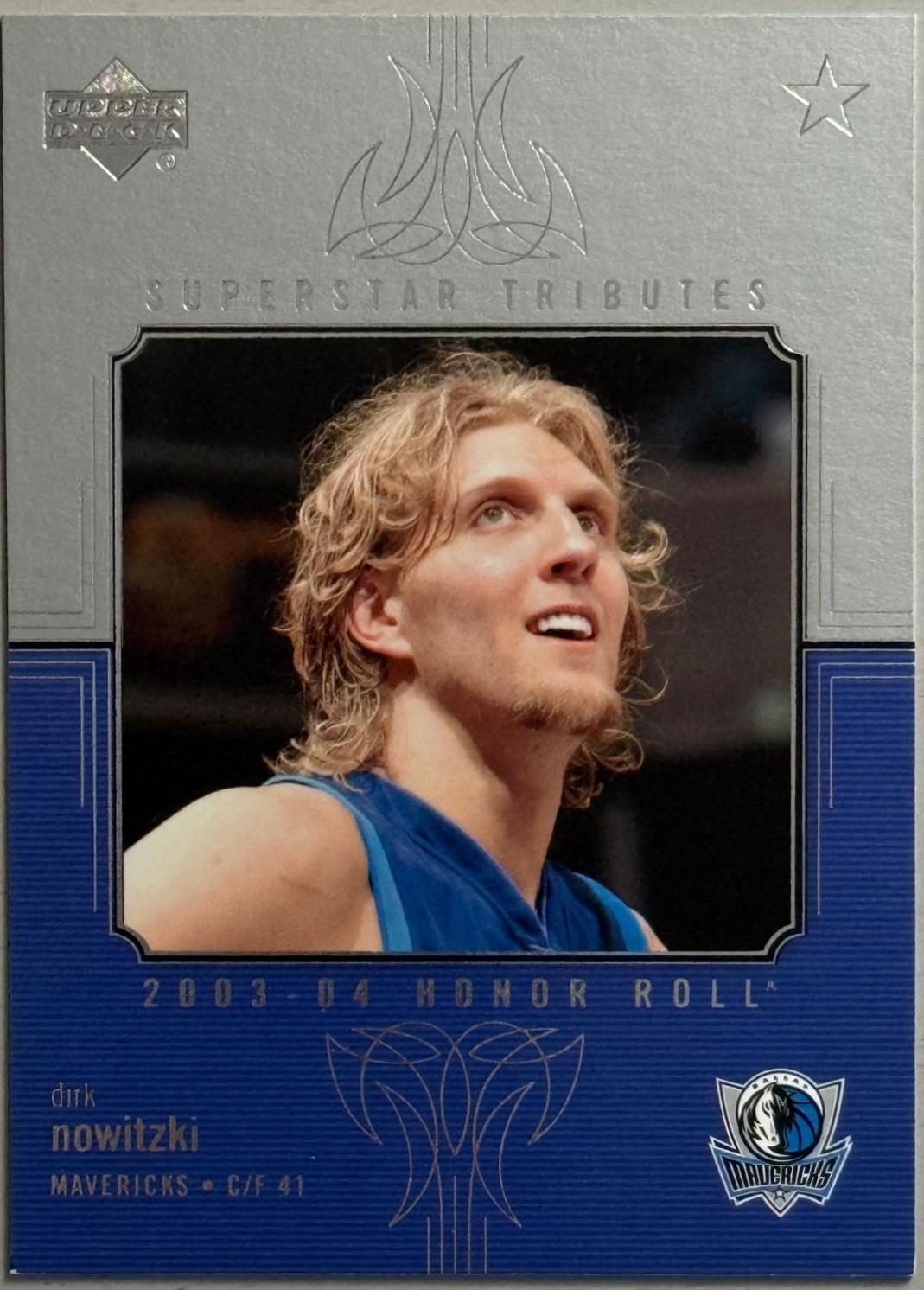 Dirk Nowitzki #ST2 Basketball Cards 2003 Upper Deck Honor Roll Superstar Tributes