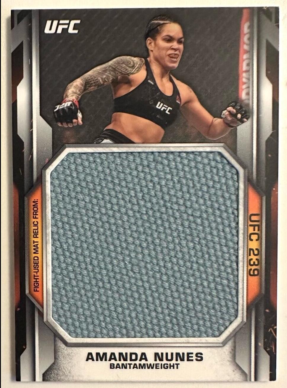 Amanda Nunes #JFMR-ANU Ufc Cards 2020 Topps UFC Knockout Jumbo Fight Mat A Relics