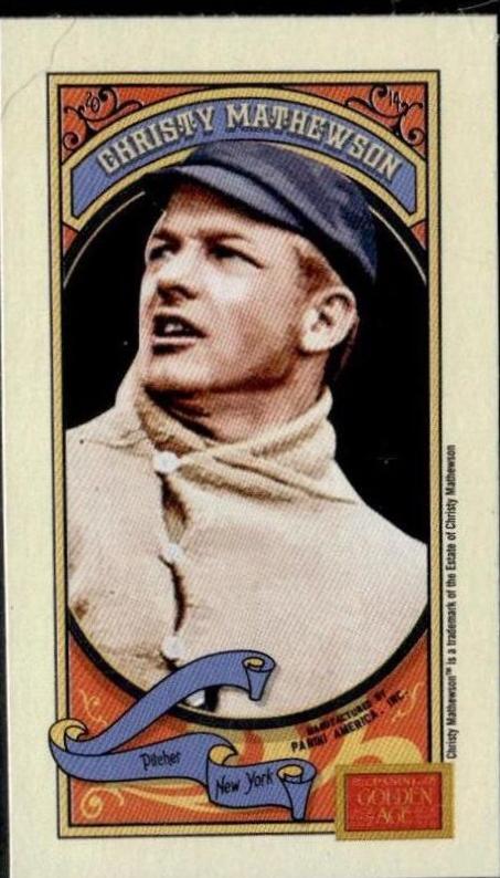 Christy Mathewson [Mini Hindu Brown Back] #12