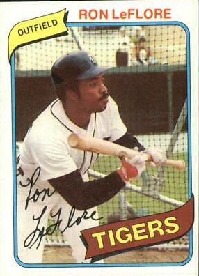 Ron LeFlore #80 Baseball Cards 1980 Topps
