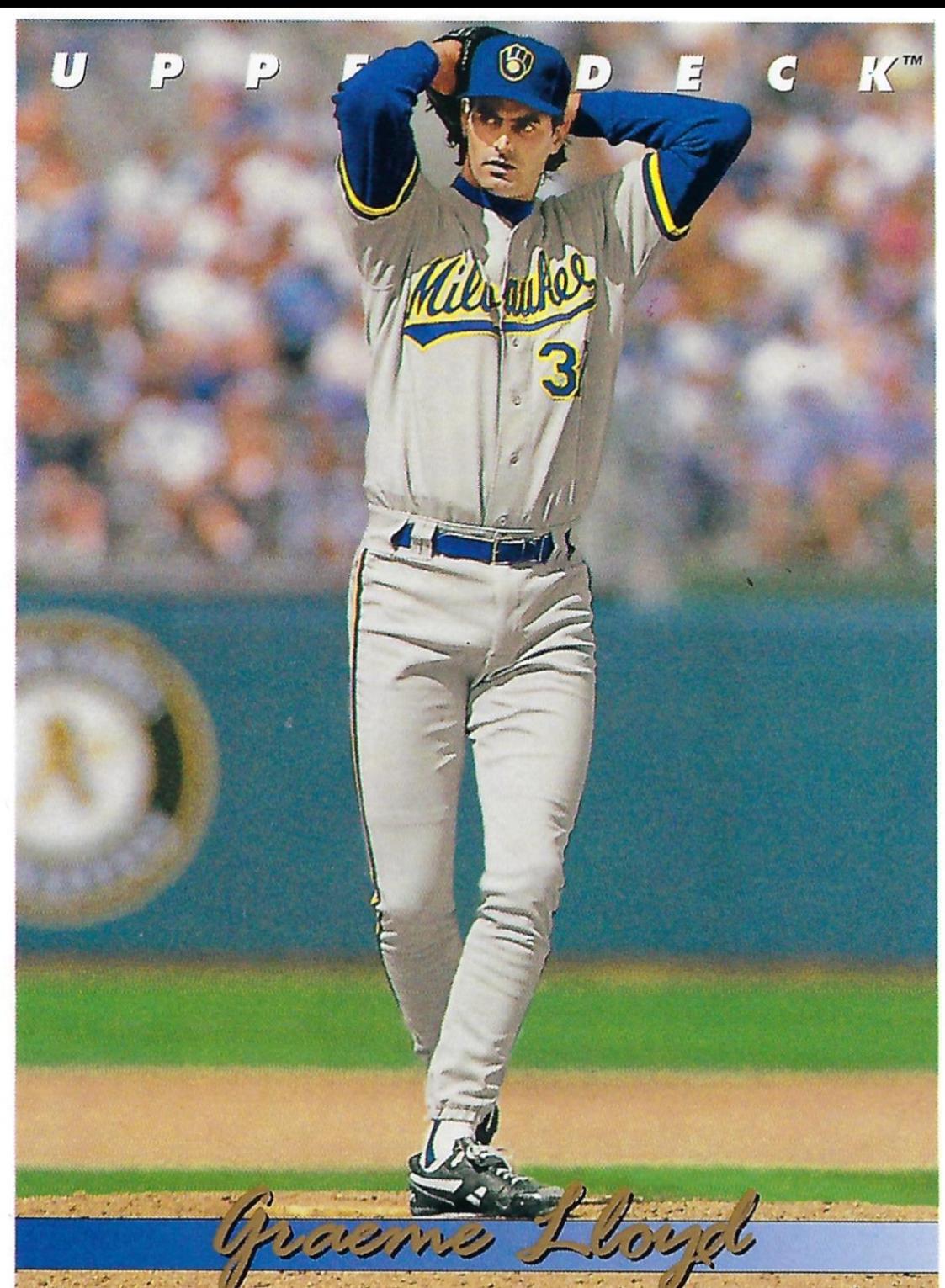 Graeme Lloyd #725 Baseball Cards 1993 Upper Deck