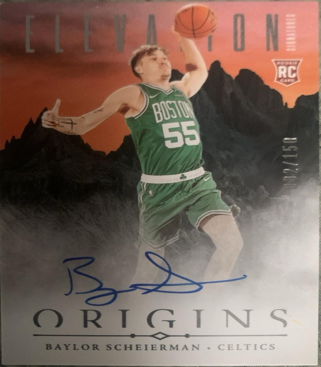 Baylor Scheierman #ES-BAY 2024 Panini Origins Elevation Signature Basketball